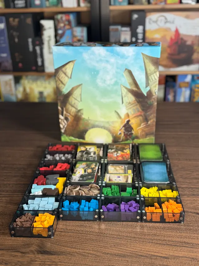 Architects of the West Kingdom organized in a Piece Keepers tray
