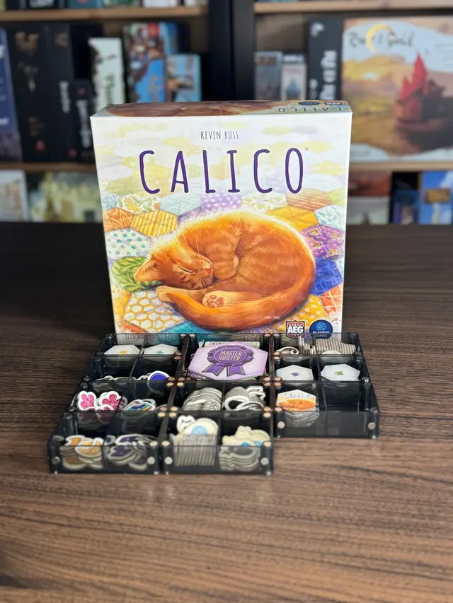 Calico organized in a Piece Keepers tray