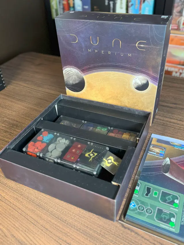 Dune Imperium organized in a Piece Keepers tray