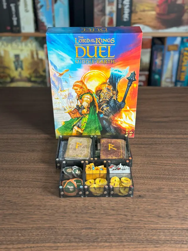 Lord of the Rings Duel for Middle-Earth organized in a Piece Keepers tray
