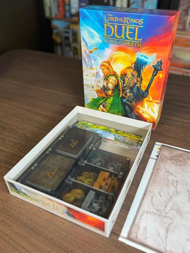 Lord of the Rings Duel for Middle-Earth organized in a Piece Keepers tray