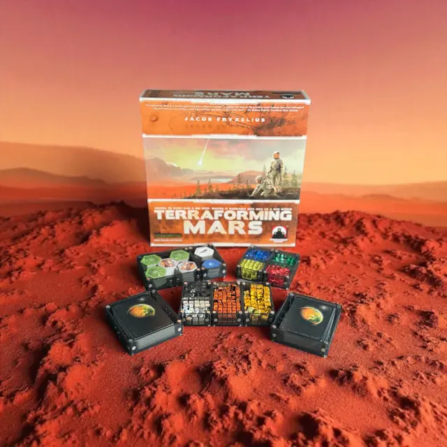 Terraforming Mars organized in a Piece Keepers tray