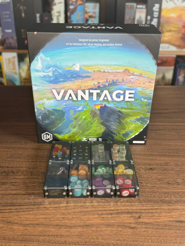 Vantage organized in a Piece Keepers tray